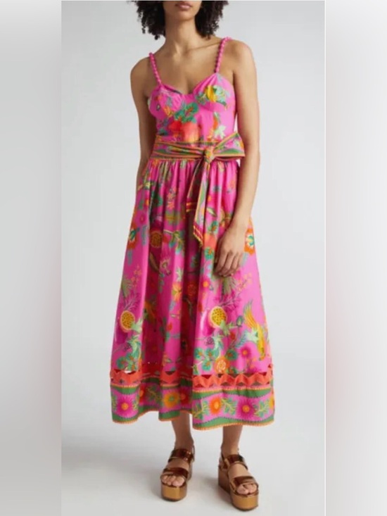 FARM Rio Dresses & Skirts - NWT FARM Rio Pink Tropical Floral Maxi Dress Size XL